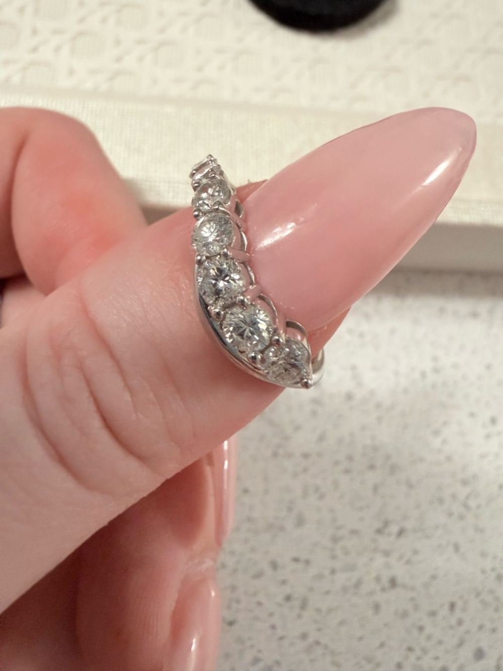 14K Solid Gold and Diamond Ring - Picture 3 of 6